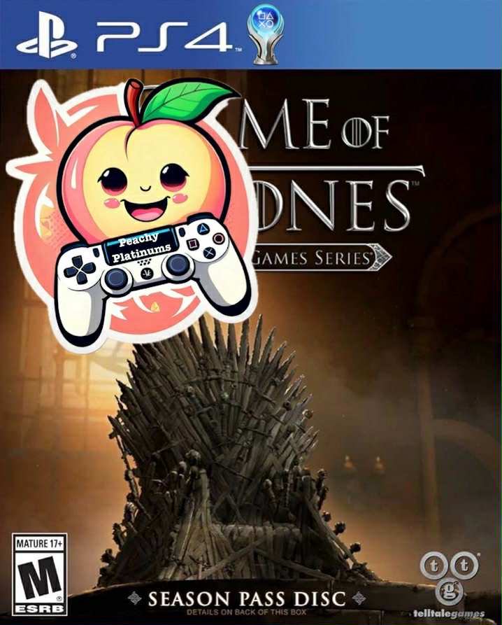 Game Of Thrones PS4 Platinum Trophy Service