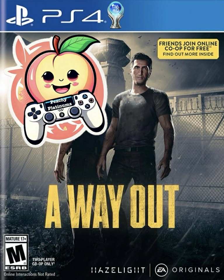 A Way Out PS4 Platinum Trophy Service